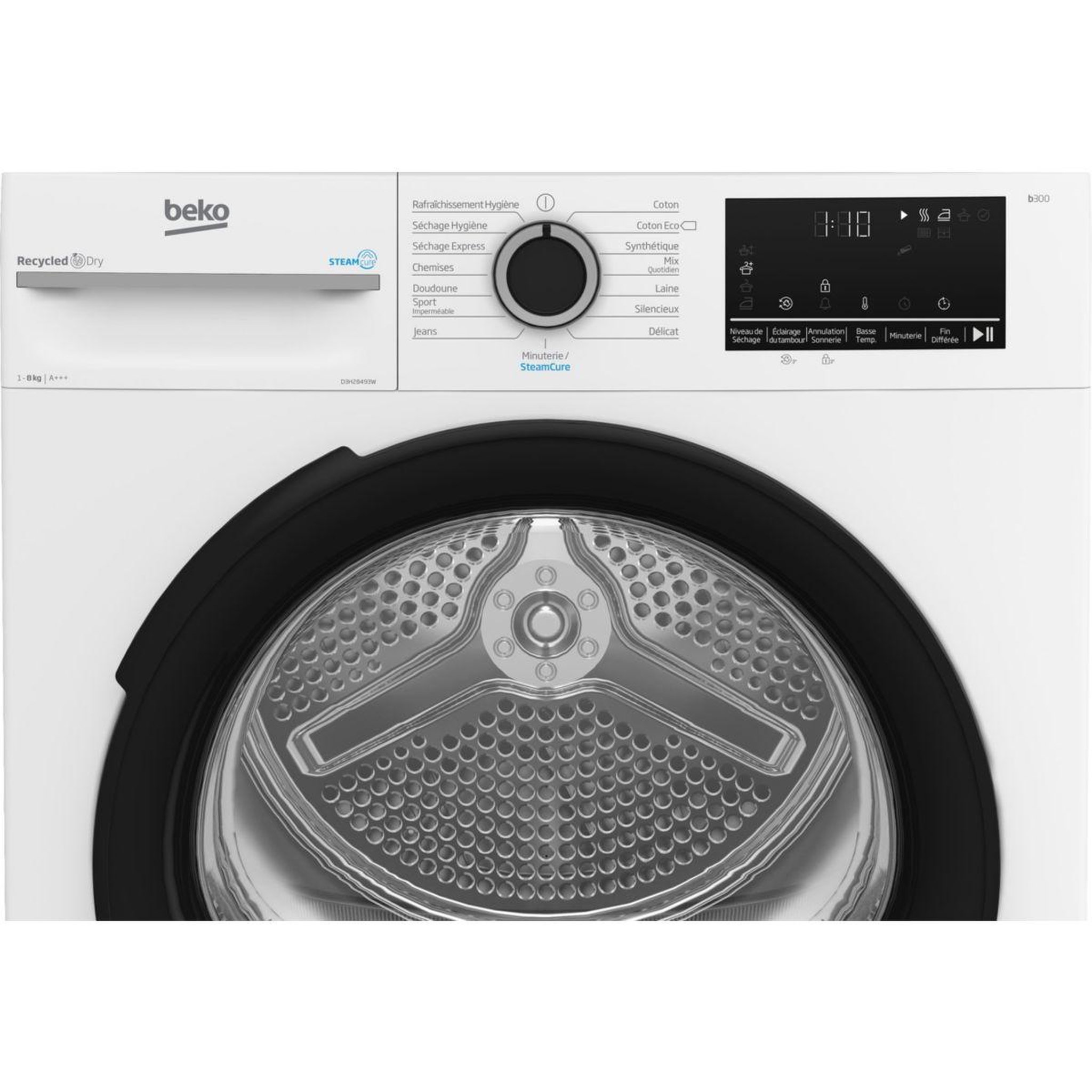 Voir la diapositive 5 : Beko Sèche linge pompe à chaleur d3h28493w