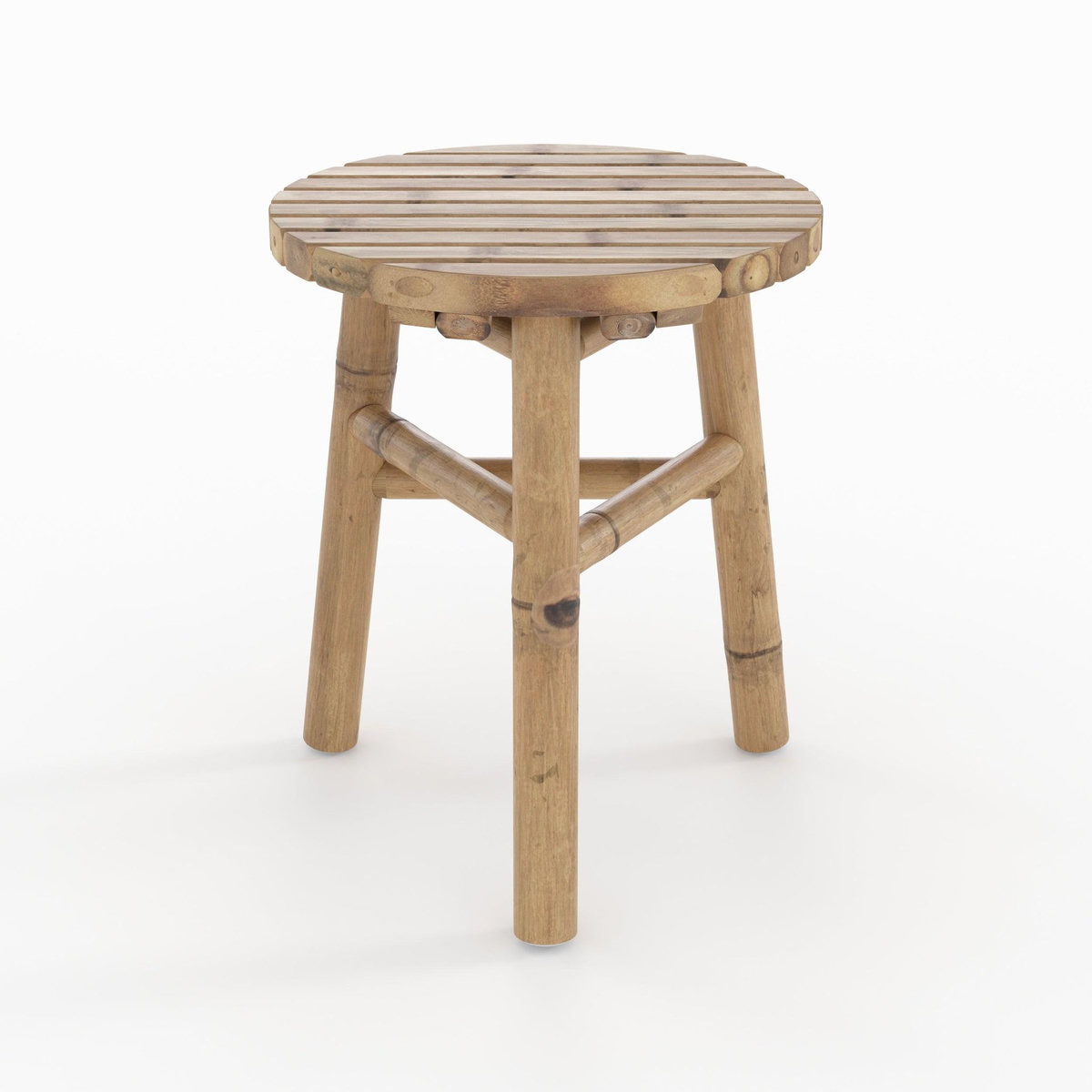 Rendez vous déco Tabouret de jardin en bambou H38 cm-Eli