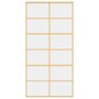 Voir la diapositive 4 : VIDAXL Porte coulissante dore 102,5x205cm verre ESG clair et aluminium