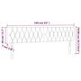 Voir la diapositive 6 : VIDAXL Tetes de lit 2 pcs Creme 80x7x78/88 cm Tissu