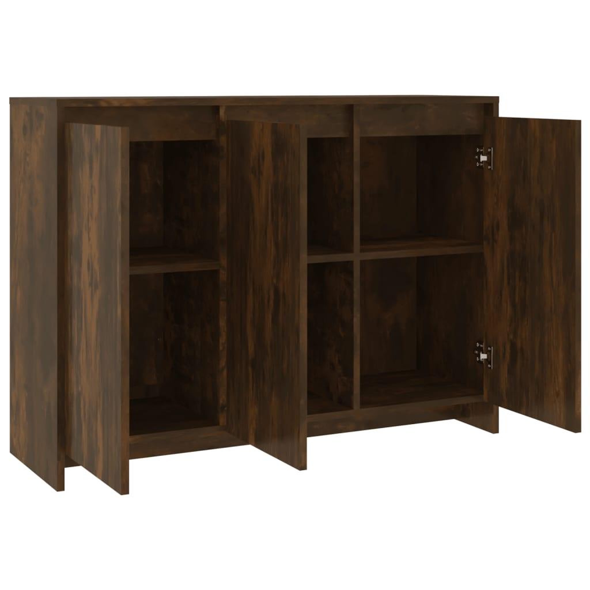 Voir la diapositive 5 : VIDAXL Buffet Chene fume 102x33x75 cm Bois d'ingenierie