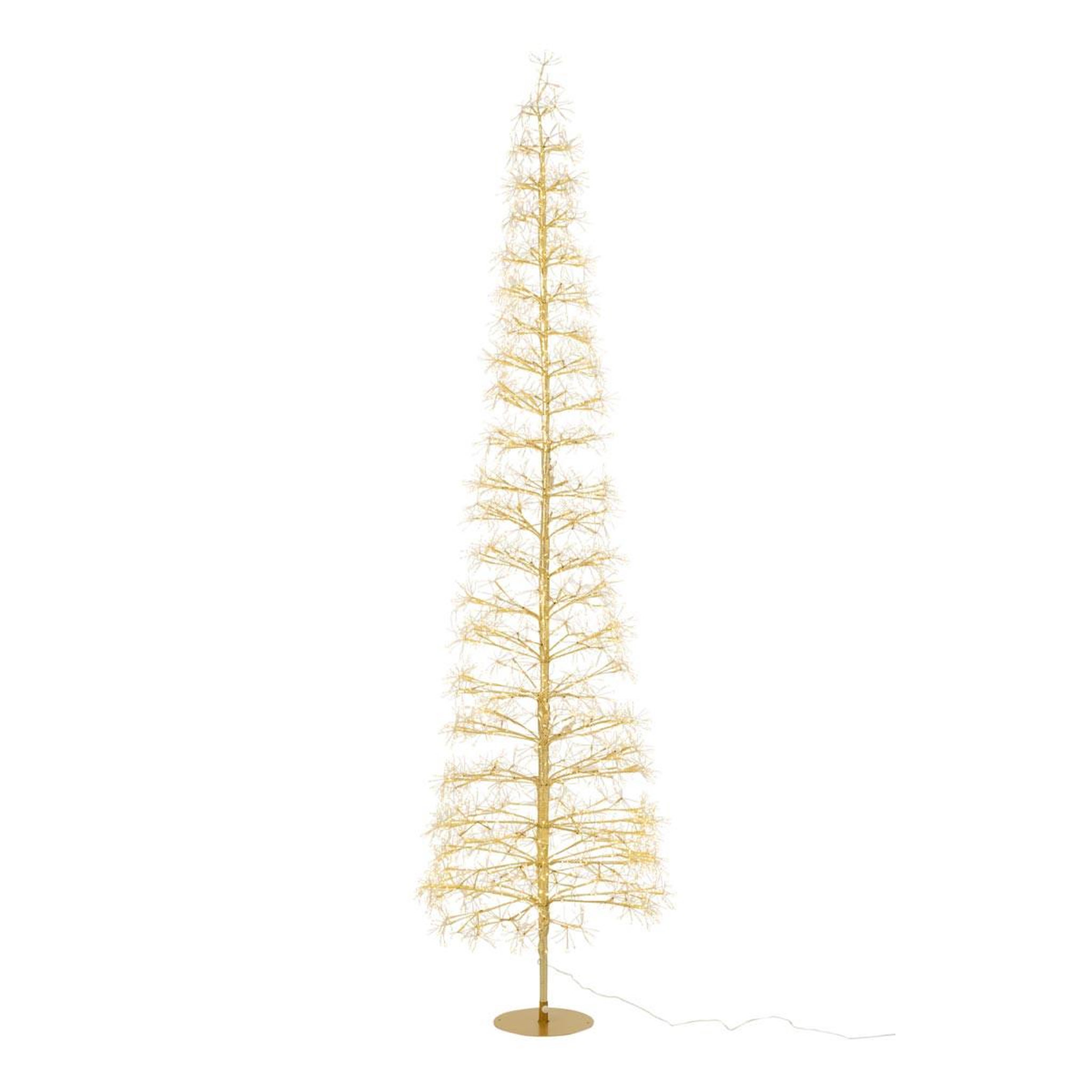 J-LINE Sapin à led en métal  grady  240cm doré