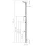 Voir la diapositive 6 : VIDAXL Douche de jardin 220 cm Acier inoxydable