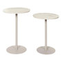 Voir la diapositive 1 : Paris Prix Lot de 2 Tables d'Appoint  Terra Nova  52cm Beige