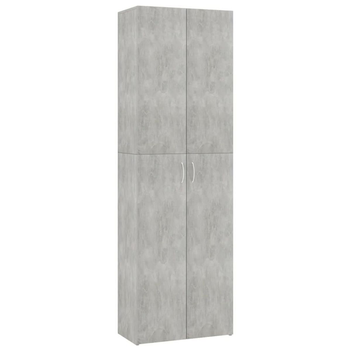 VIDAXL Armoire de bureau Gris beton 60x32x190 cm Bois d'ingenierie
