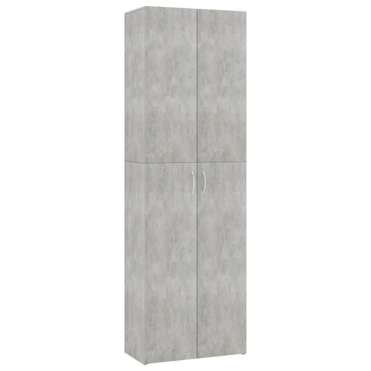 VIDAXL Armoire de bureau Gris beton 60x32x190 cm Bois d'ingenierie