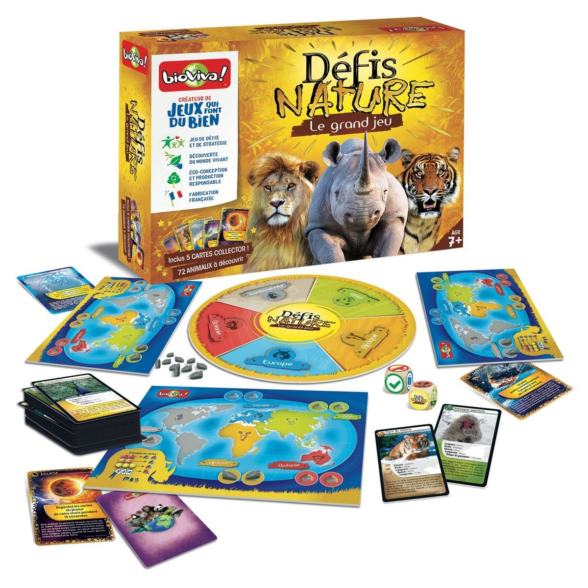BIOVIVA Jeu Défis Nature - Le grand jeu + Cartes collector