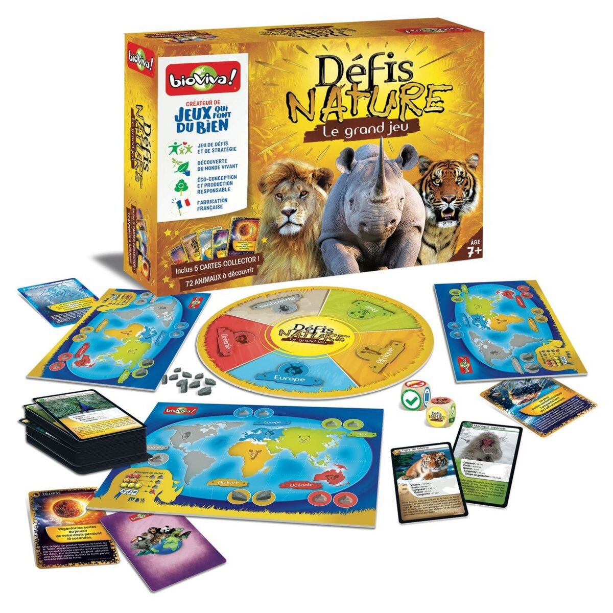 BIOVIVA Jeu Défis Nature - Le grand jeu + Cartes collector