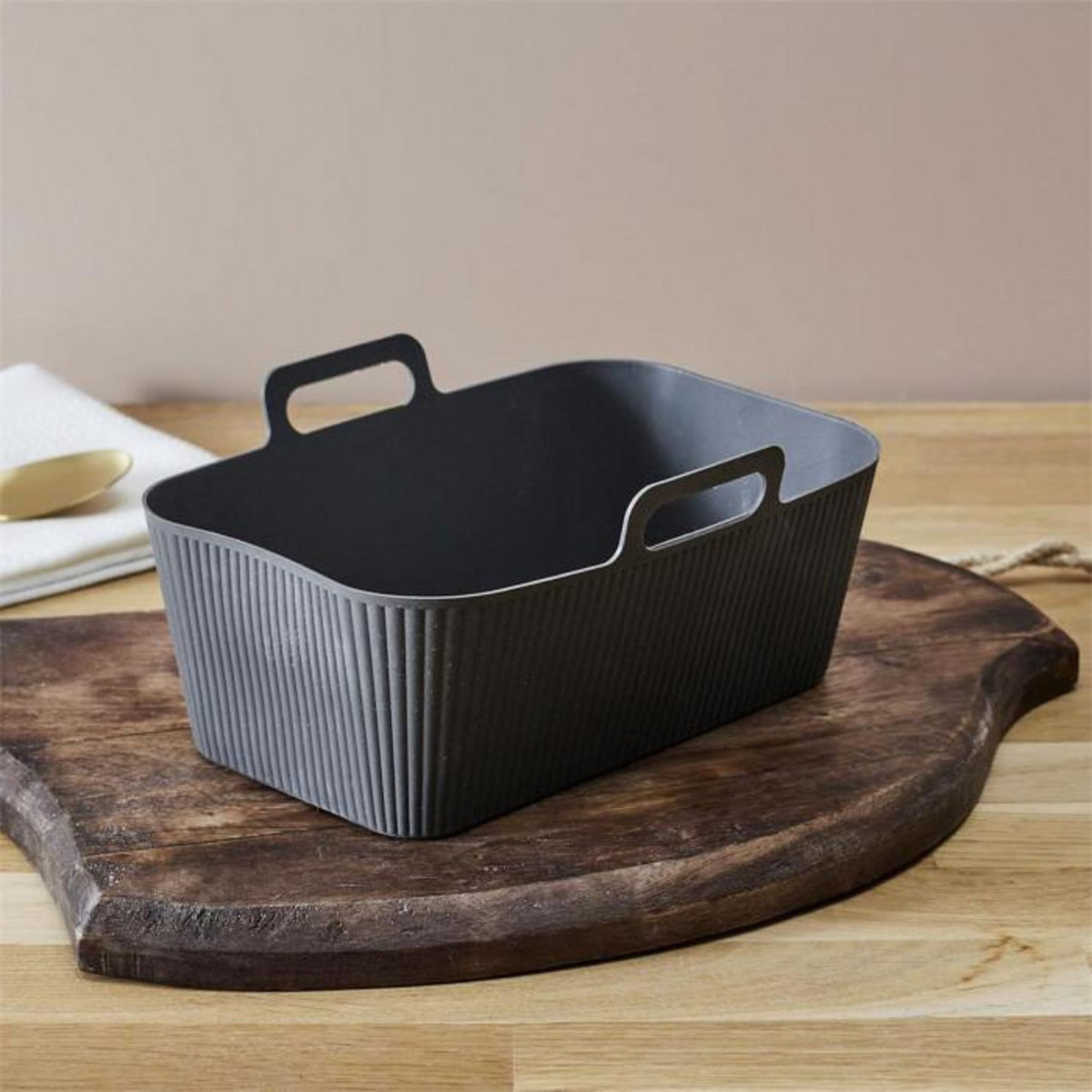 Paris Prix Moule Cuisson en Silicone  Air Fryer  19cm Noir