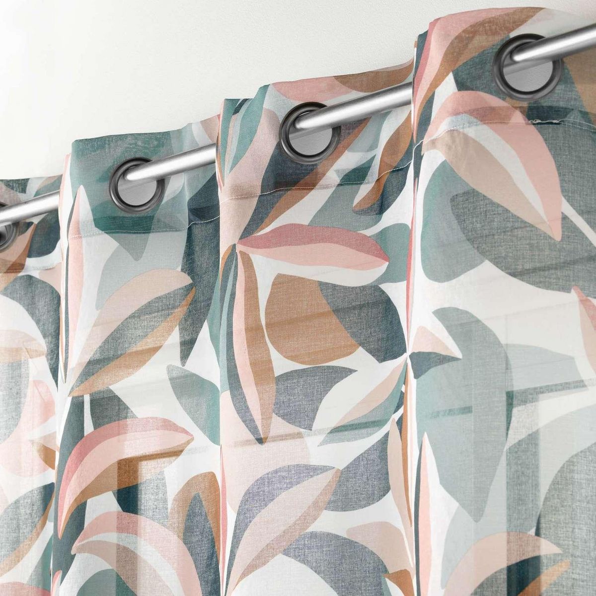 Douceur d'Intérieur Voilage à œillets DANIA - Voile sablé imprimé - 140 x 240 cm