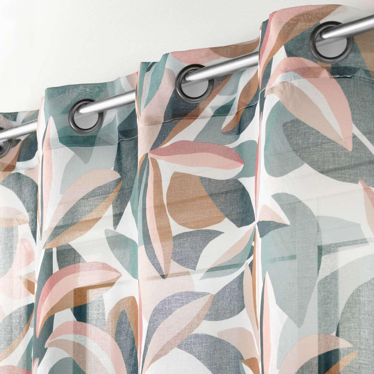 Douceur d'Intérieur Voilage à œillets DANIA - Voile sablé imprimé - 140 x 240 cm