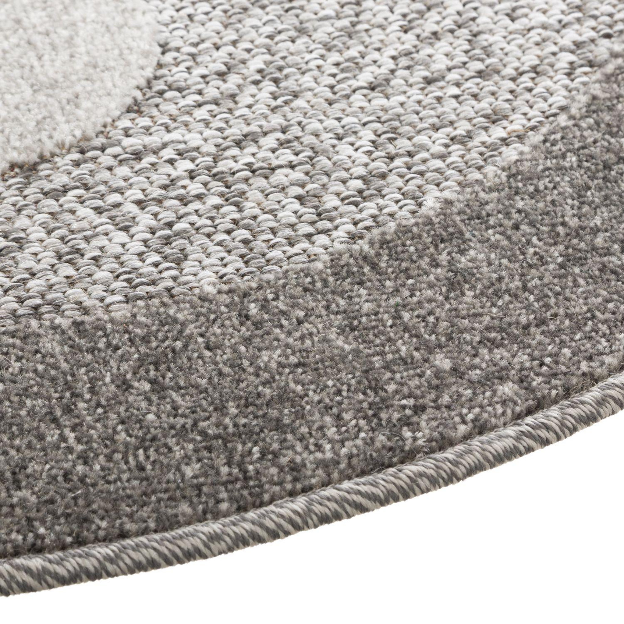 Voir la diapositive 3 : ATMOSPHERA Tapis rond Ours modèle Cut Gris - Diam. 80