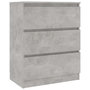 Voir la diapositive 4 : VIDAXL Buffet Gris beton 60x35x76 cm Bois d'ingenierie