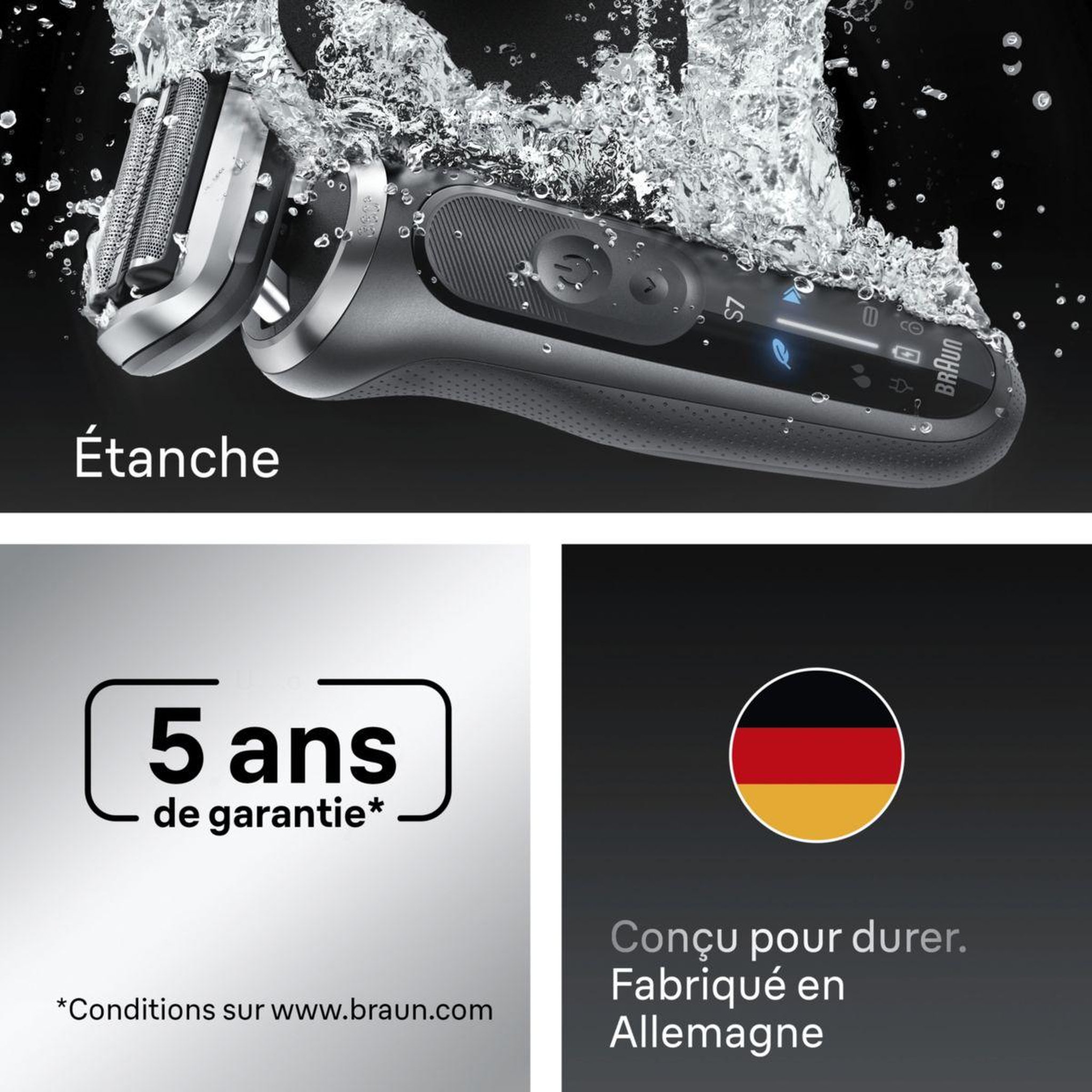 Voir la diapositive 5 : BRAUN Rasoir électrique series 7 72-g1200s