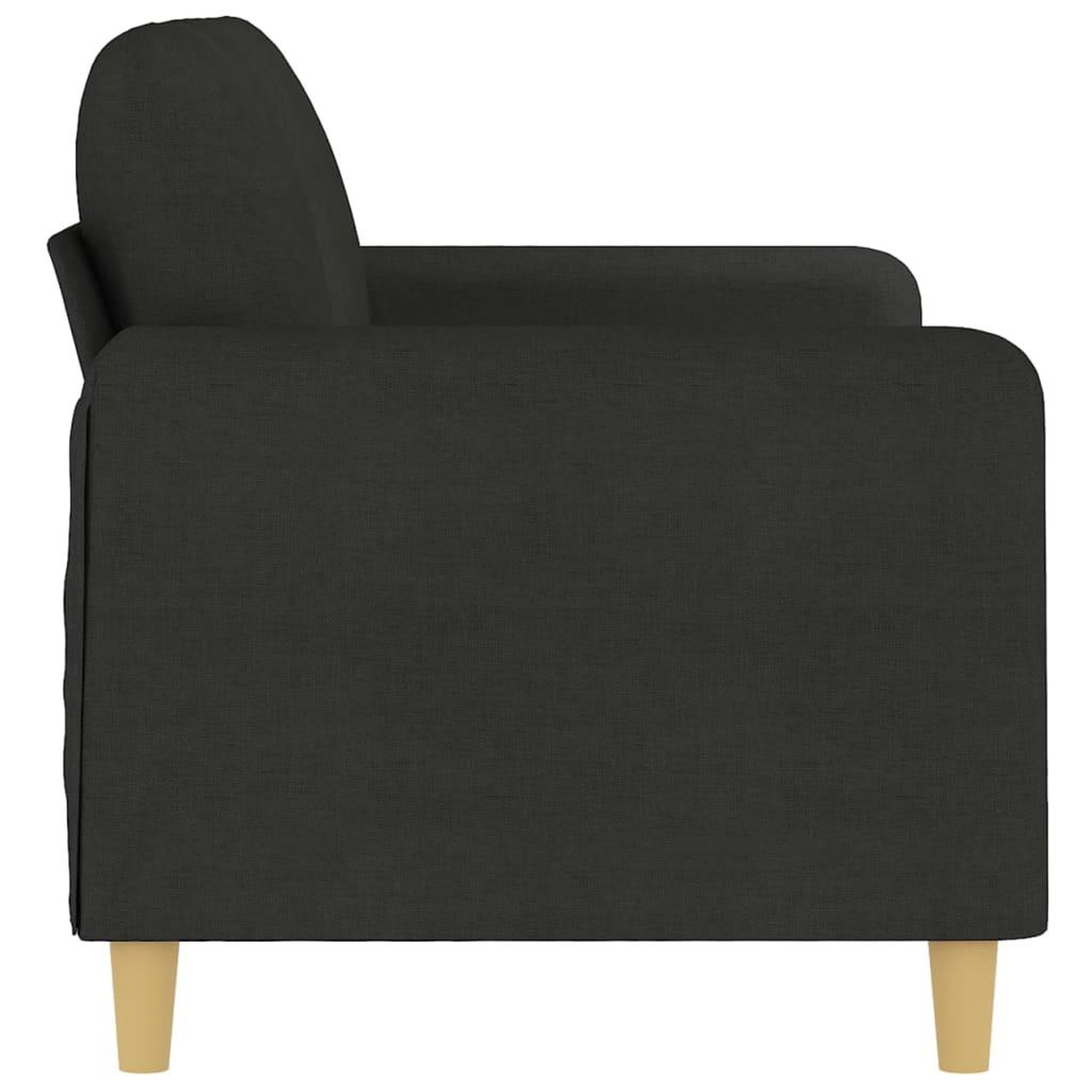 Voir la diapositive 4 : VIDAXL Canape a 2 places Noir 140 cm Tissu