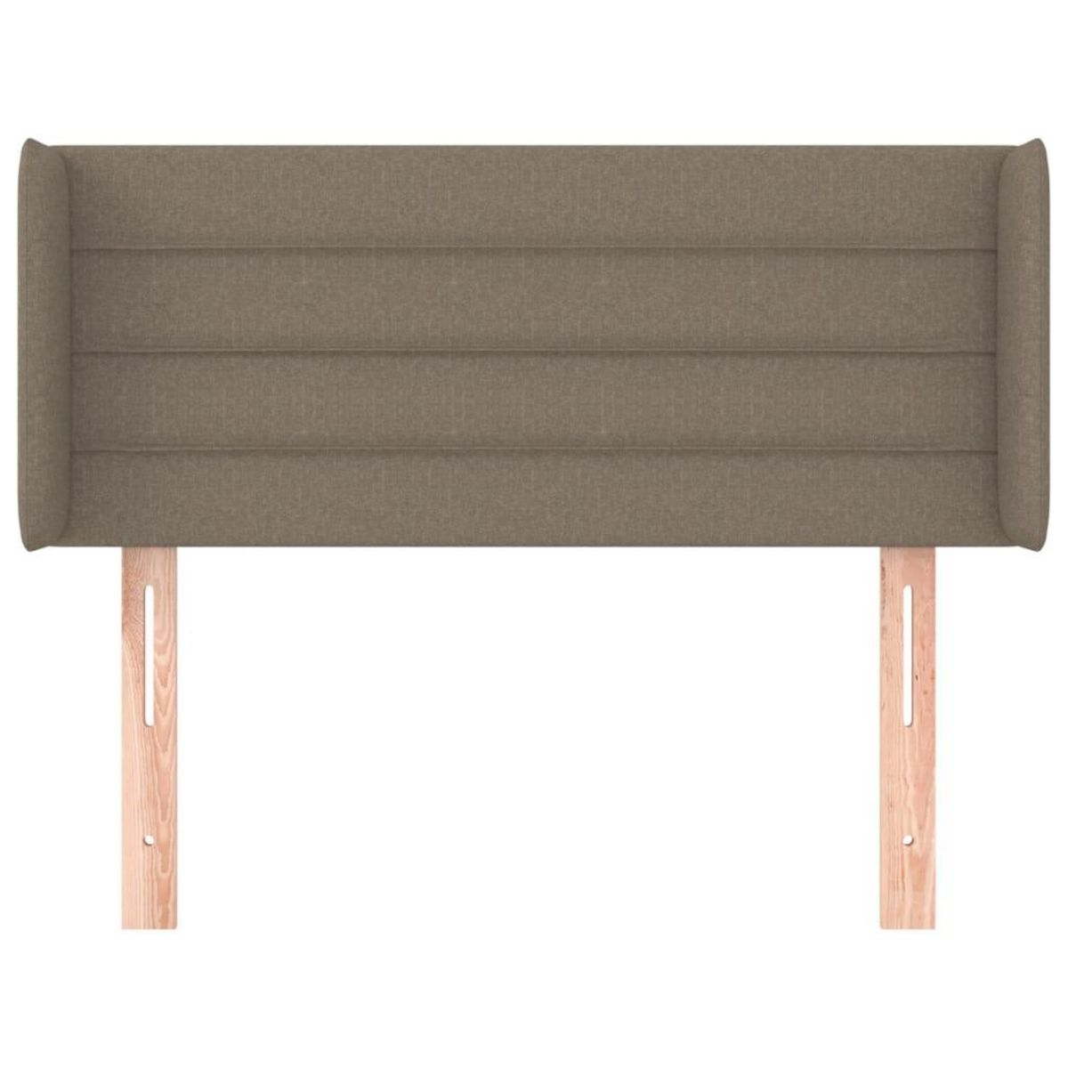 VIDAXL Tete de lit avec oreilles Taupe 103x16x78/88 cm Tissu
