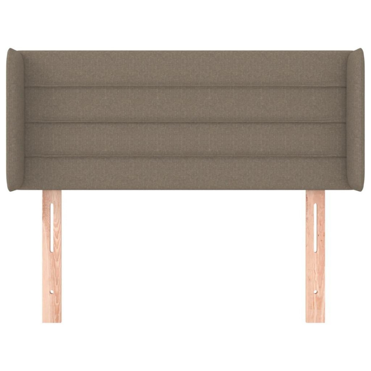 VIDAXL Tete de lit avec oreilles Taupe 103x16x78/88 cm Tissu