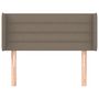 Voir la diapositive 3 : VIDAXL Tete de lit avec oreilles Taupe 103x16x78/88 cm Tissu