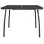 Voir la diapositive 3 : VIDAXL Table de jardin anthracite 100x100x72 cm Treillis d'acier