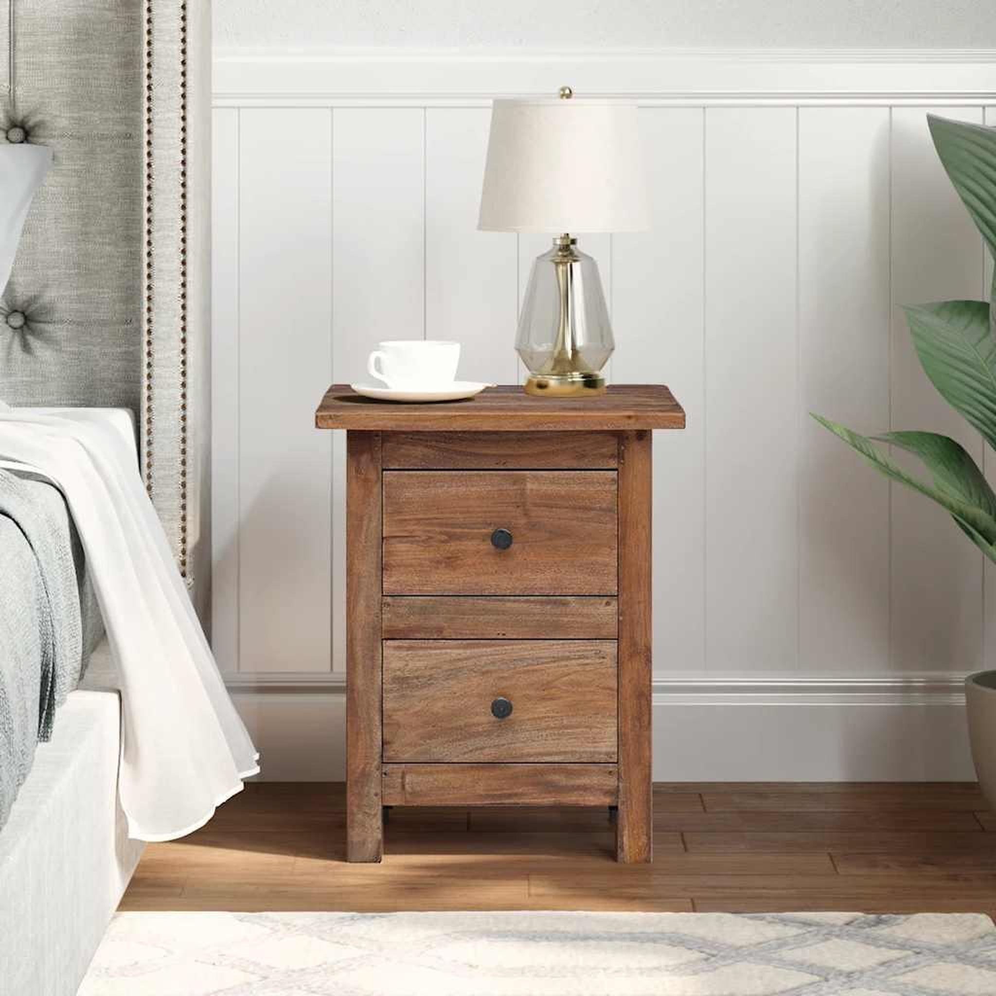 Voir la diapositive 3 : VIDAXL Table de chevet bois massif d'acajou 40x30x51 cm