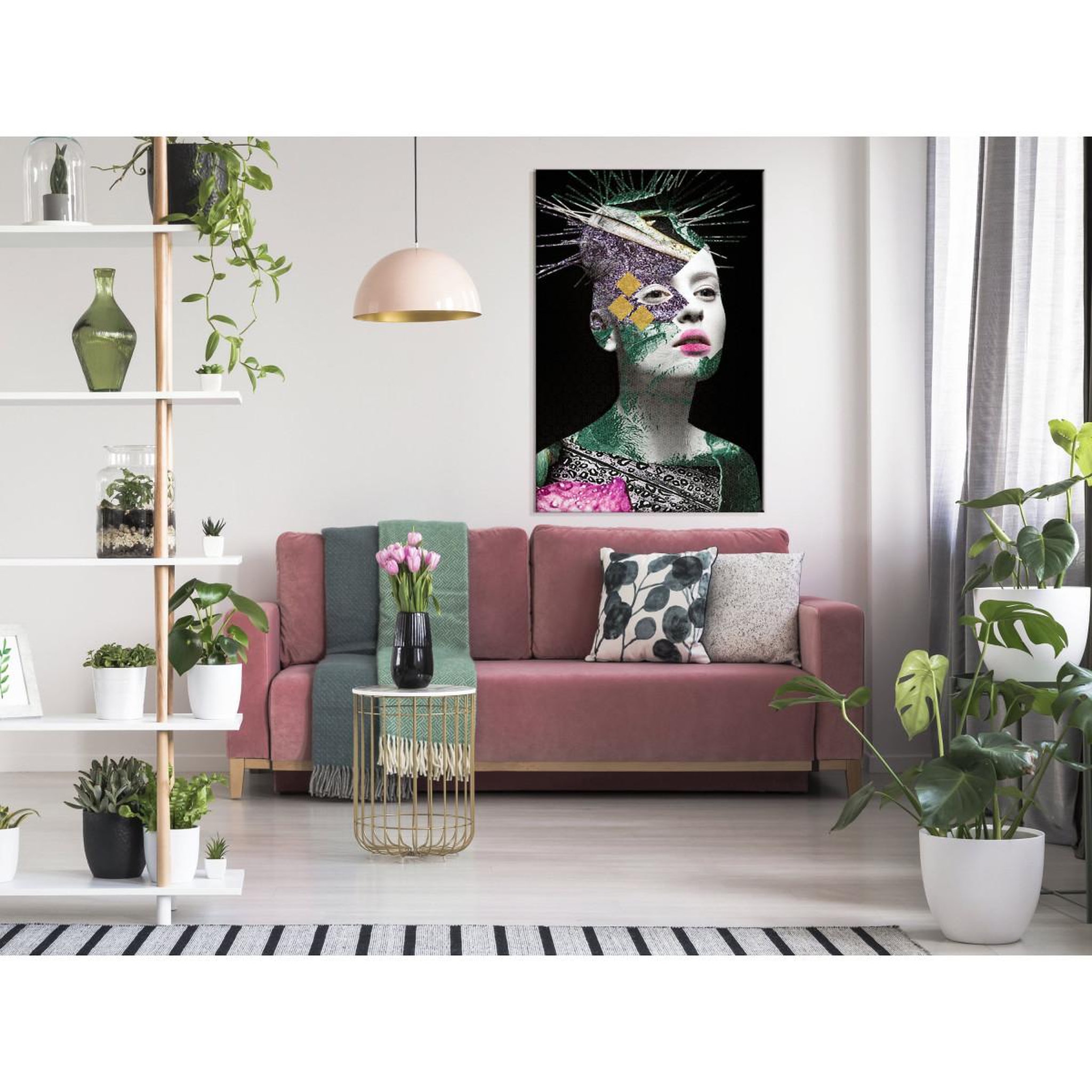 Voir la diapositive 2 : Paris Prix Tableau Imprimé  Colourful Portrait
