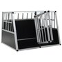 VIDAXL Cage pour chien a double porte 94 x 88 x 69 cm