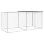 Voir la diapositive 2 : VIDAXL Poulailler avec toit gris clair 203x98x90 cm acier galvanise
