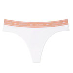 Lacoste Tanga Blanc/Rose Femme Lacoste More. Coloris disponibles : Blanc