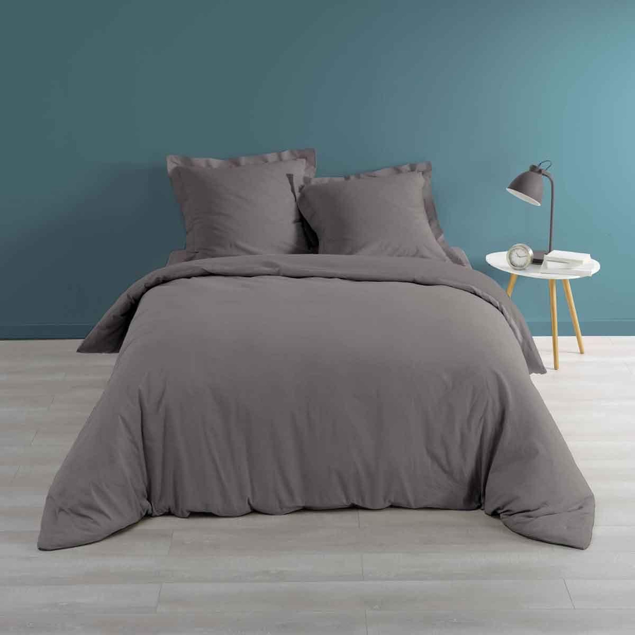 Douceur d'Intérieur Housse de couette  percaline  260x240cm anthracite
