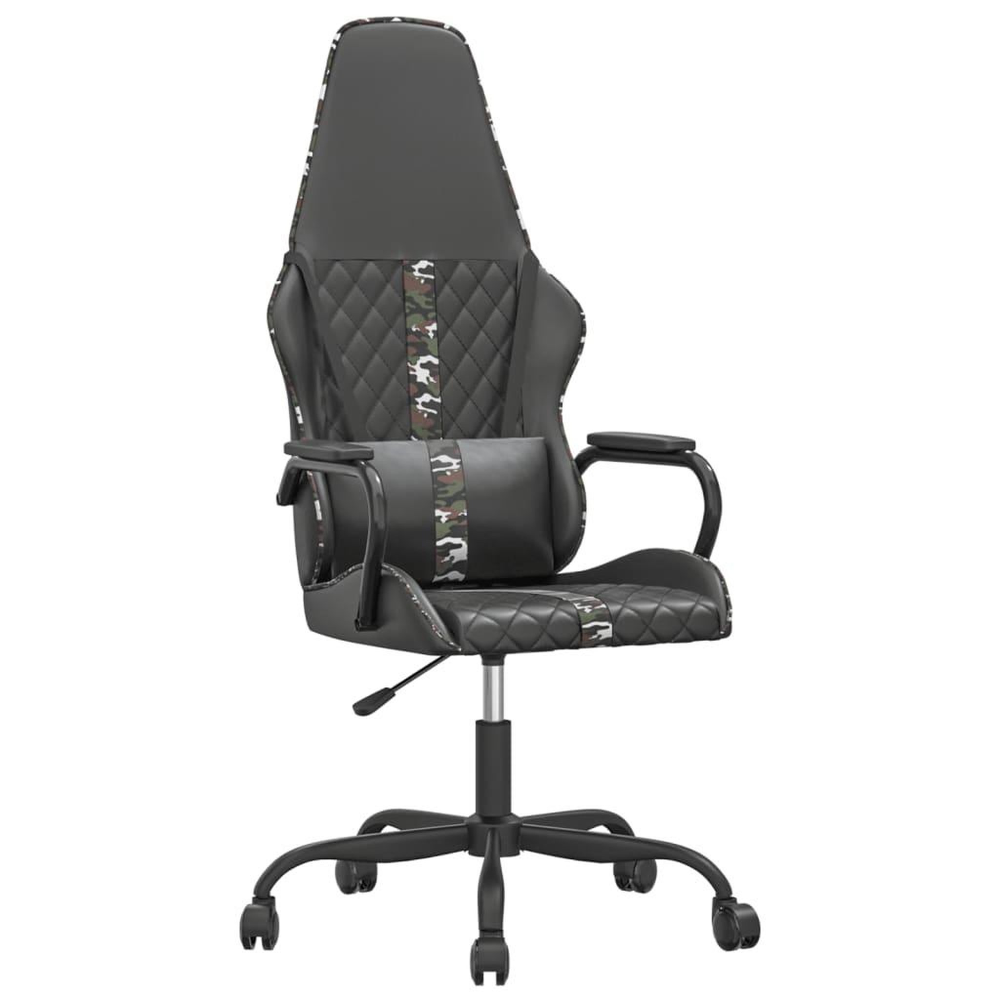 Voir la diapositive 2 : VIDAXL Chaise de jeu de massage camouflage et noir similicuir
