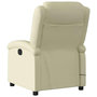 Voir la diapositive 5 : VIDAXL Fauteuil de massage inclinable creme cuir veritable