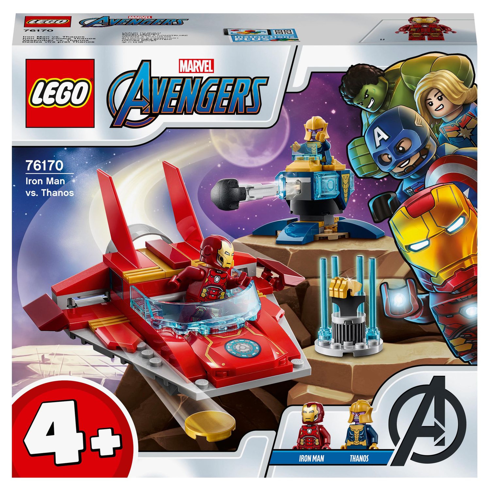 Voir la diapositive 1 : LEGO Marvel 76170 Iron Man contre Thanos