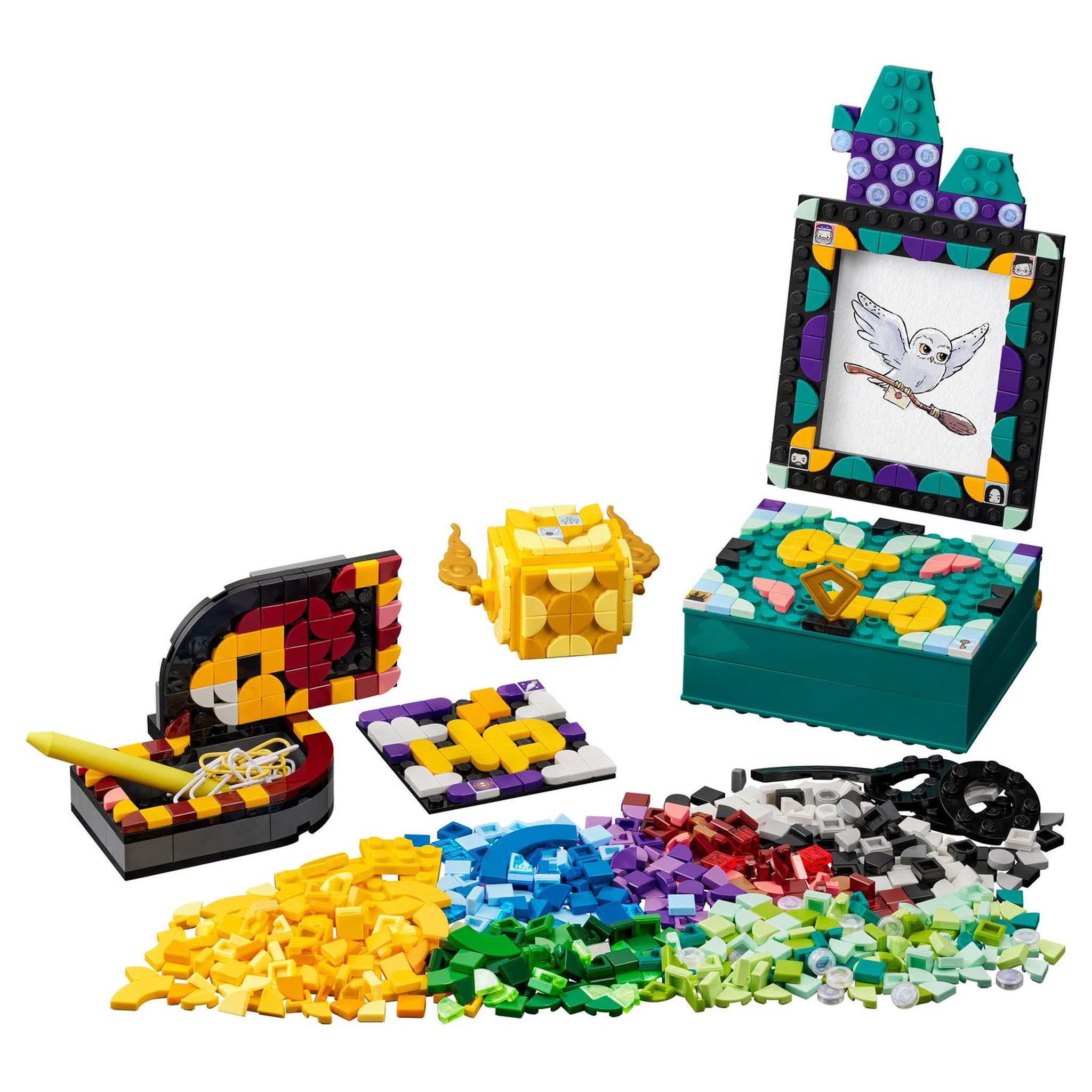 Voir la diapositive 3 : LEGO DOTS 41811 - Ensemble de bureau Poudlard, Accessoires et Fournitures de Rentrée Scolaire, Jouet Harry Potter, Décoration Bureau,