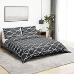 VIDAXL Ensemble de housse de couette Gris 135x200 cm Coton