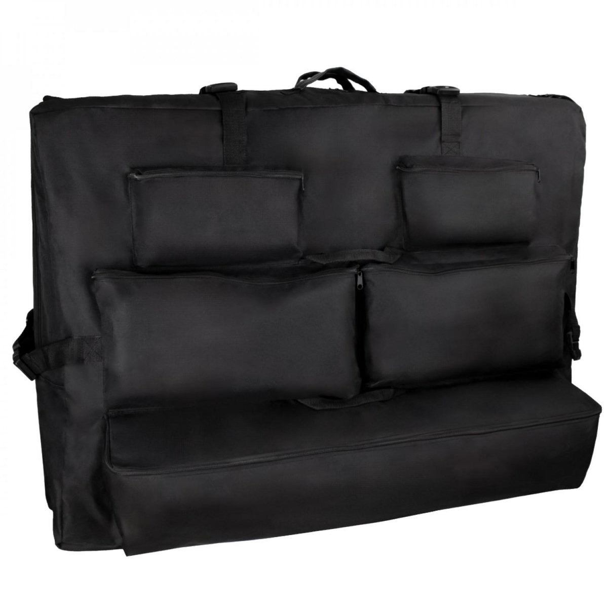 VIVEZEN Housse de transport pour table de massage avec rangements - Noir