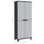 Voir la diapositive 6 : VIDAXL Armoire en plastique 68x39x171,5 cm