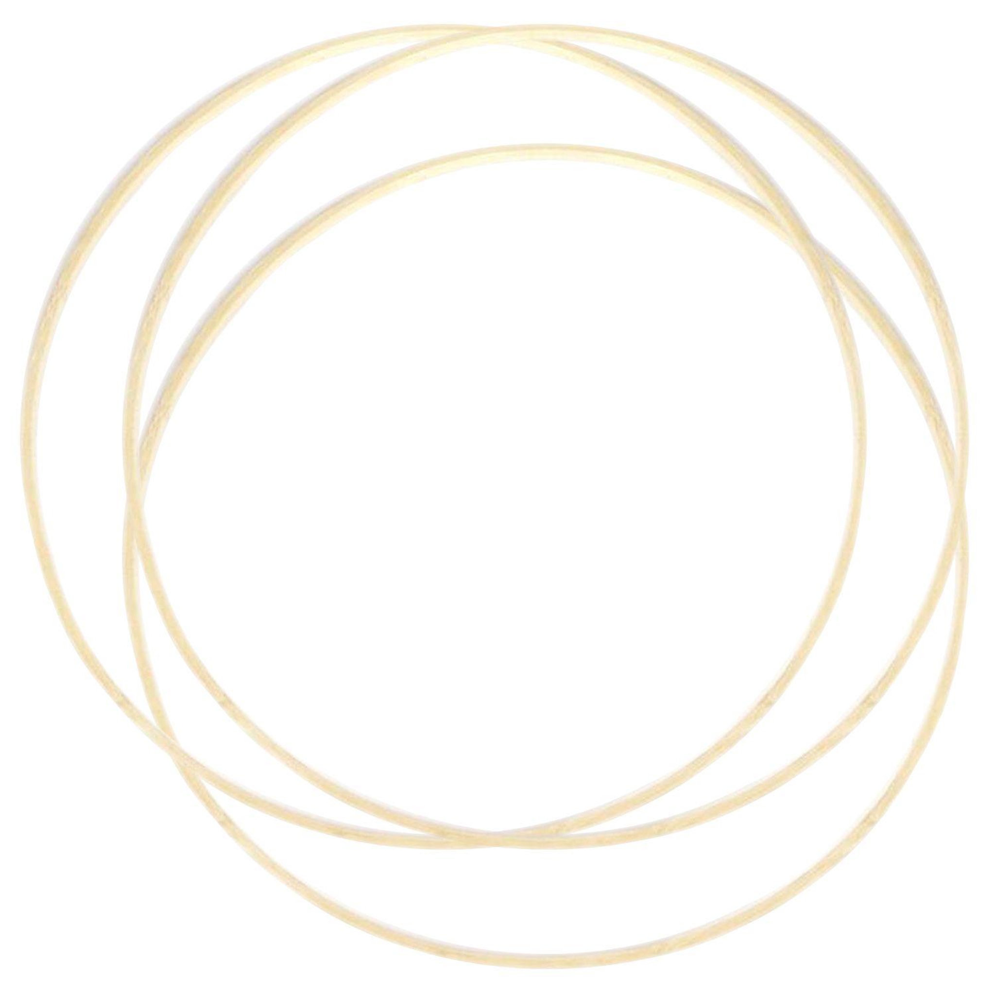 Voir la diapositive 1 : Graine créative 3 cercles en bambou Ø 35 cm