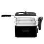 Voir la diapositive 2 : KITCHENCOOK Kitchencook - Friteuse 3l Inox Semi Pro - 2100w - Couvercle Avec Fenêtre - Rangement Compact - Pieds Antidérapants