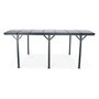 Voir la diapositive 2 : SWEEEK Carport de 15m² en aluminium anthracite et polycarbonate - Le Mans 5x3m - abri de voiture 500 x 300 x 220 cm