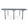 Voir la diapositive 2 : SWEEEK Carport de 15m² en aluminium anthracite et polycarbonate - Le Mans 5x3m - abri de voiture 500 x 300 x 220 cm