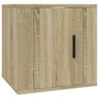 Voir la diapositive 2 : VIDAXL Meuble TV mural Chene sonoma 40x34,5x40 cm