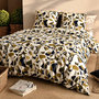 Voir la diapositive 2 : ATELIER DU COTON Parure housse de couette imprimée 100% coton 57fils KLEE