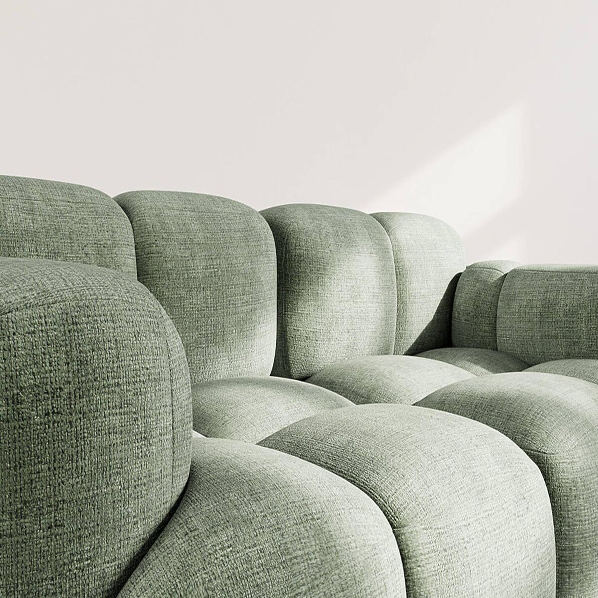 LISA DESIGN Grace - canapé modulable 2 places en velours texturé