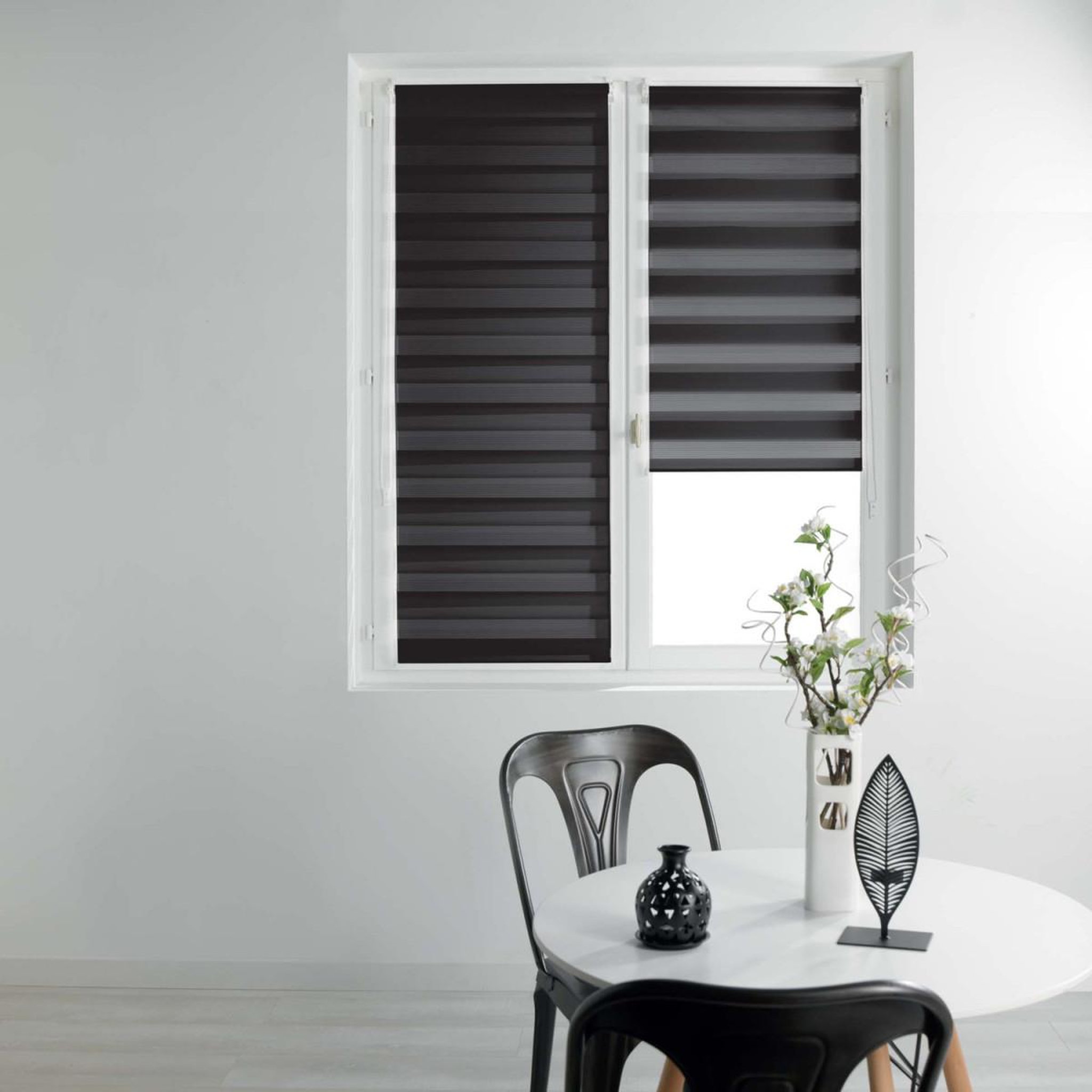 Douceur d'Intérieur Store enrouleur jour nuit  daynight  45x180cm noir