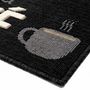 Voir la diapositive 2 : Paris Prix Tapis de Cuisine  Breakfast  50x120cm Noir