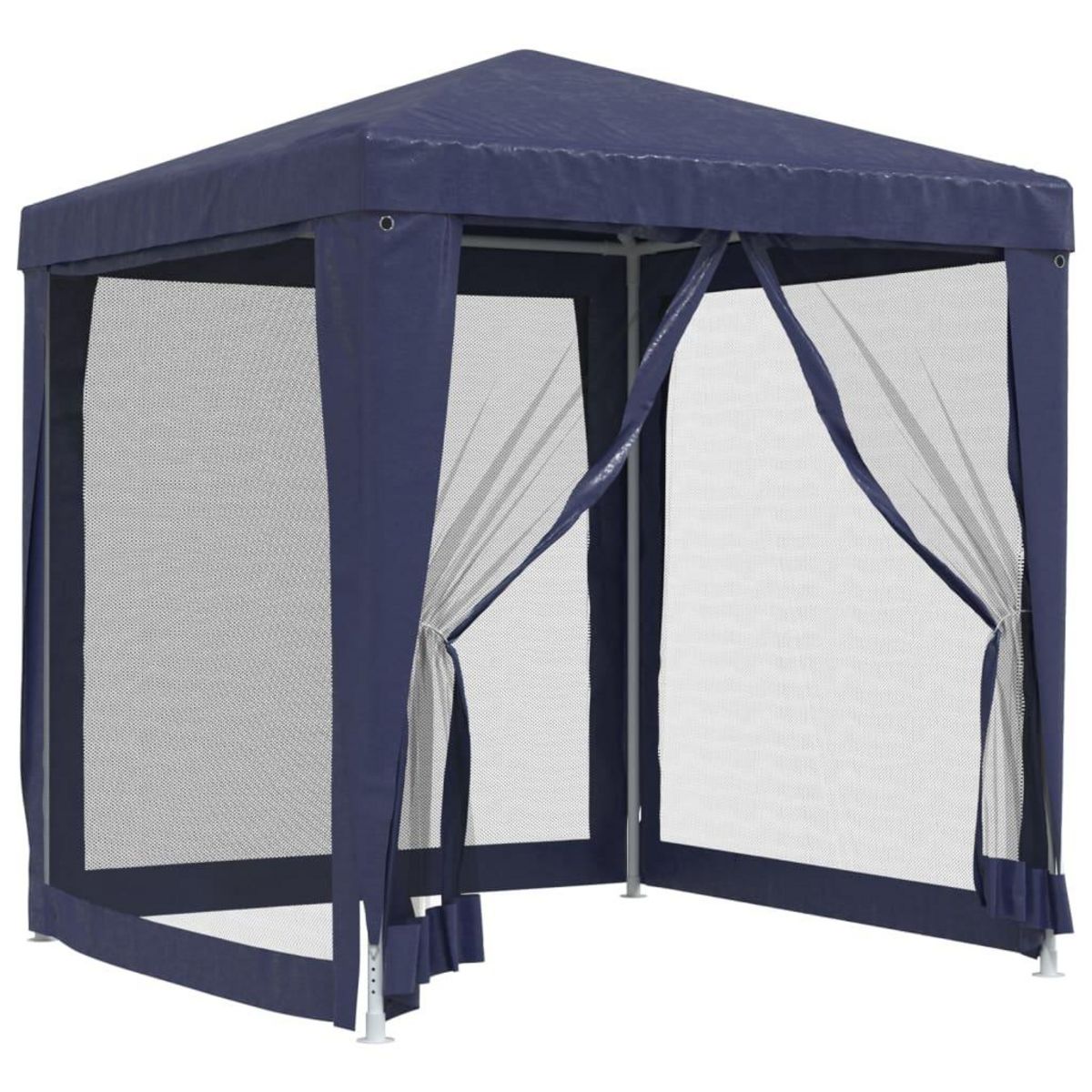 VIDAXL Tente de fete avec 4 parois laterales en maille Bleu 2x2 m PEHD