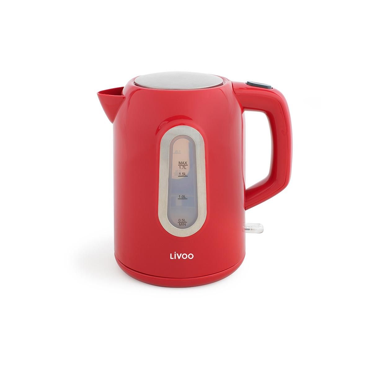 LIVOO Set bouilloire et grille-pains rouge - DOD160RC
