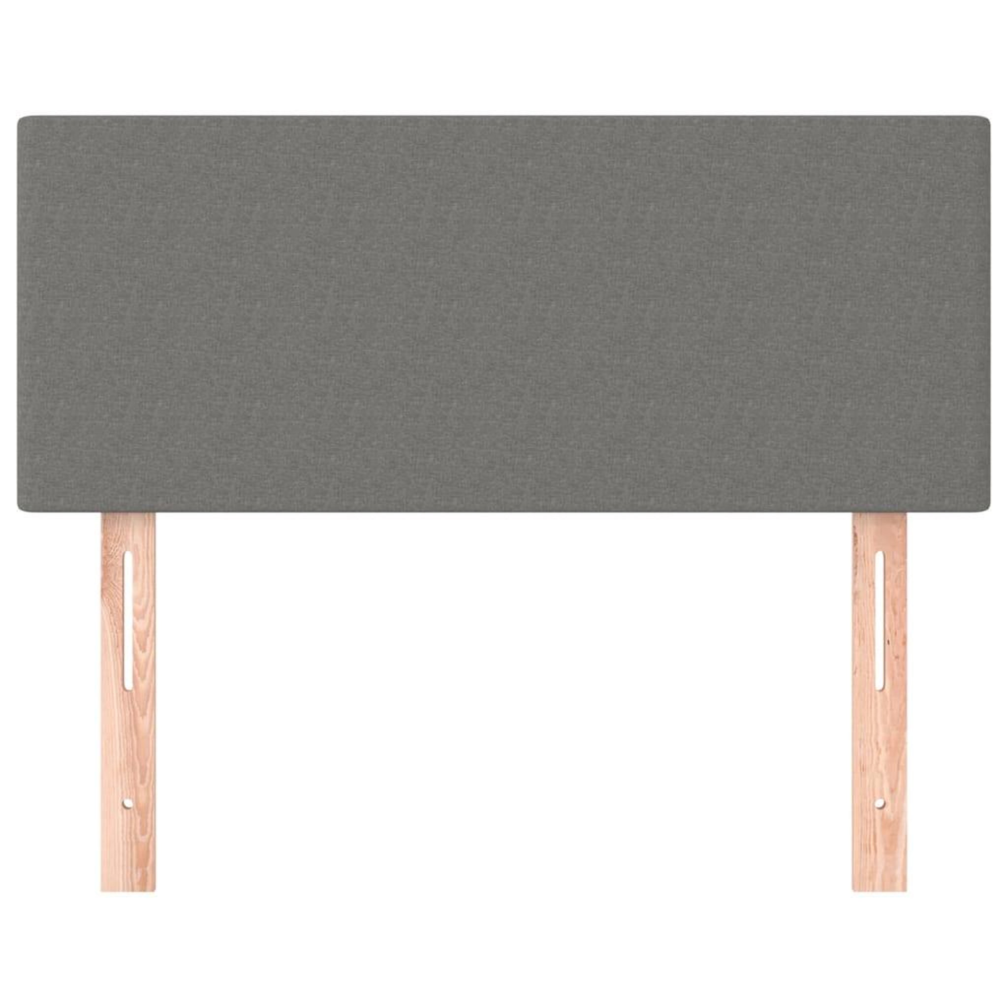 Voir la diapositive 3 : VIDAXL Tete de lit Gris fonce 90x5x78/88 cm Tissu