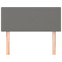 Voir la diapositive 3 : VIDAXL Tete de lit Gris fonce 90x5x78/88 cm Tissu