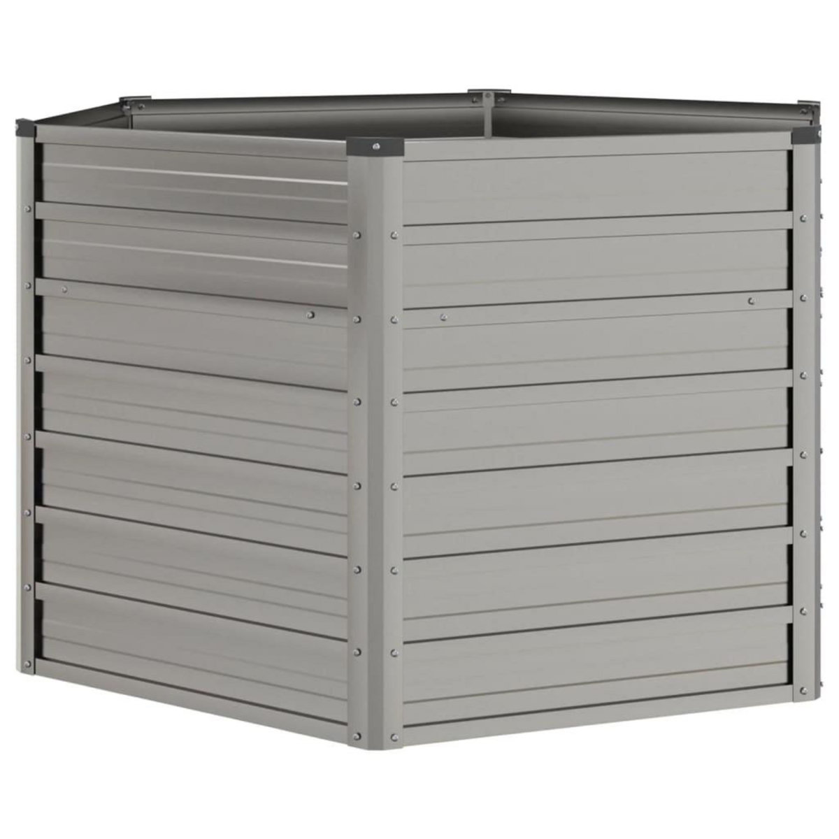 VIDAXL Lit sureleve de jardin rouille 129x129x77 cm acier corten